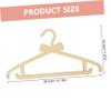 MAGICLULU Wooden Hangers with Bows for Baby, Kids’ and Toddler Clothing, Sturdy and Smooth view 3