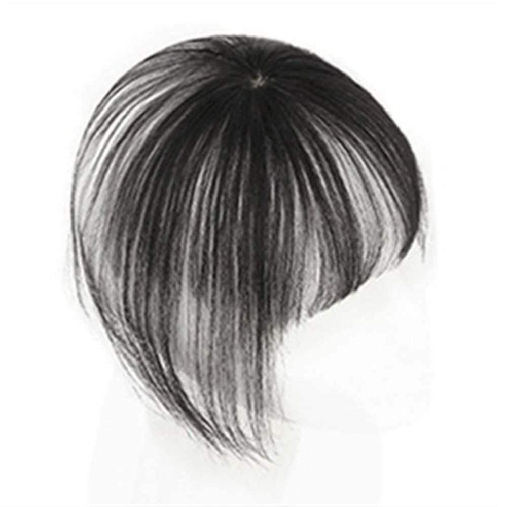 Human Hair Clip-In Bangs Topper with Seamless Fringe Extension