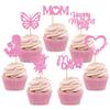 Blumomon 28-Piece Glitter Happy Mother's Day Cupcake Toppers view 1