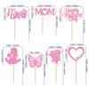Blumomon 28-Piece Glitter Happy Mother's Day Cupcake Toppers view 2