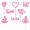 Blumomon 28-Piece Glitter Happy Mother's Day Cupcake Toppers view 3