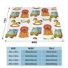 Lion Pattern Flannel Camping Blanket view 4