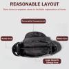 Hiseng Universal Stroller Organizer Bag with Cup Holder, Gray, 35 x 15 x 11 cm view 3
