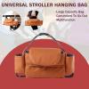 Hiseng Universal Stroller Organizer Bag with Cup Holder, Gray, 35 x 15 x 11 cm view 4