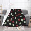 JIUJIUJIU Strawberry Pattern Flannel Throw Blanket view 2