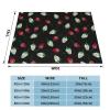 JIUJIUJIU Strawberry Pattern Flannel Throw Blanket view 4