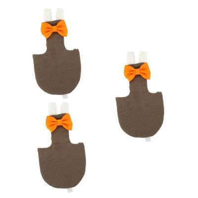 VANZACK 3-Piece Bird Diaper Set for Small Birds, Breathable Reusable Flight Suits for Budgies, Parrots and Cockatiels