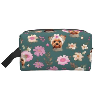 Ogniwo Yorkie Toiletry Bag with Floral Pattern