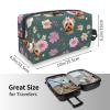 Ogniwo Yorkie Toiletry Bag with Floral Pattern view 4