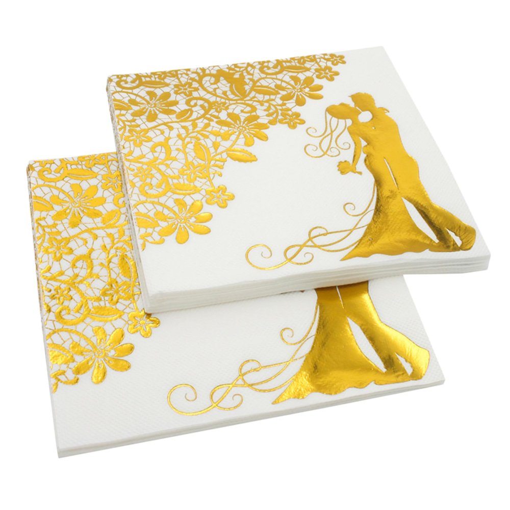 Elegant Party Napkins, 40 Pieces, Pulp, for Banquets