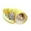 Foldable Fabric Cat Tunnel Nest, Yellow view 4