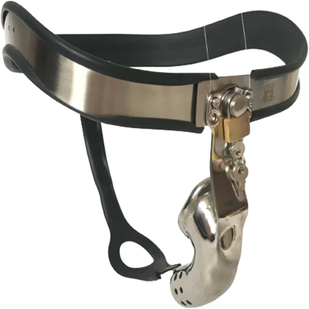 Qodpxxi Invisible Extreme Men's Chastity Belt with Defecation Opening