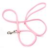 Daconovo Pink Leather Leash for Small Dogs and Cats 1cmX120cm view 2