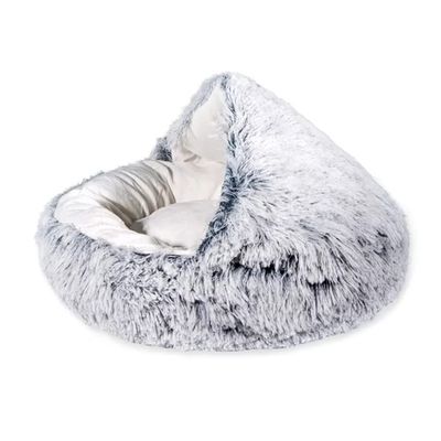 ISCBAFYX Cozy Round Plush Pet Bed – A Warm, Snuggly Bed for Cats and Dogs