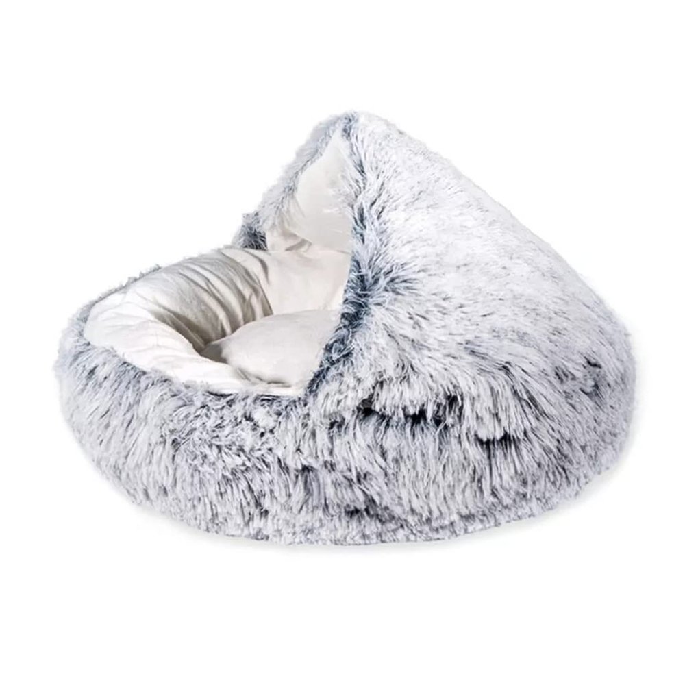ISCBAFYX Cozy Round Plush Pet Bed – A Warm, Snuggly Bed for Cats and Dogs