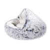 ISCBAFYX Cozy Round Plush Pet Bed – A Warm, Snuggly Bed for Cats and Dogs view 1