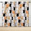 ANHOPE Cute Cartoon Cat Head Blackout Thermal Curtains, 2-Piece Set, 72 x 46 in view 3