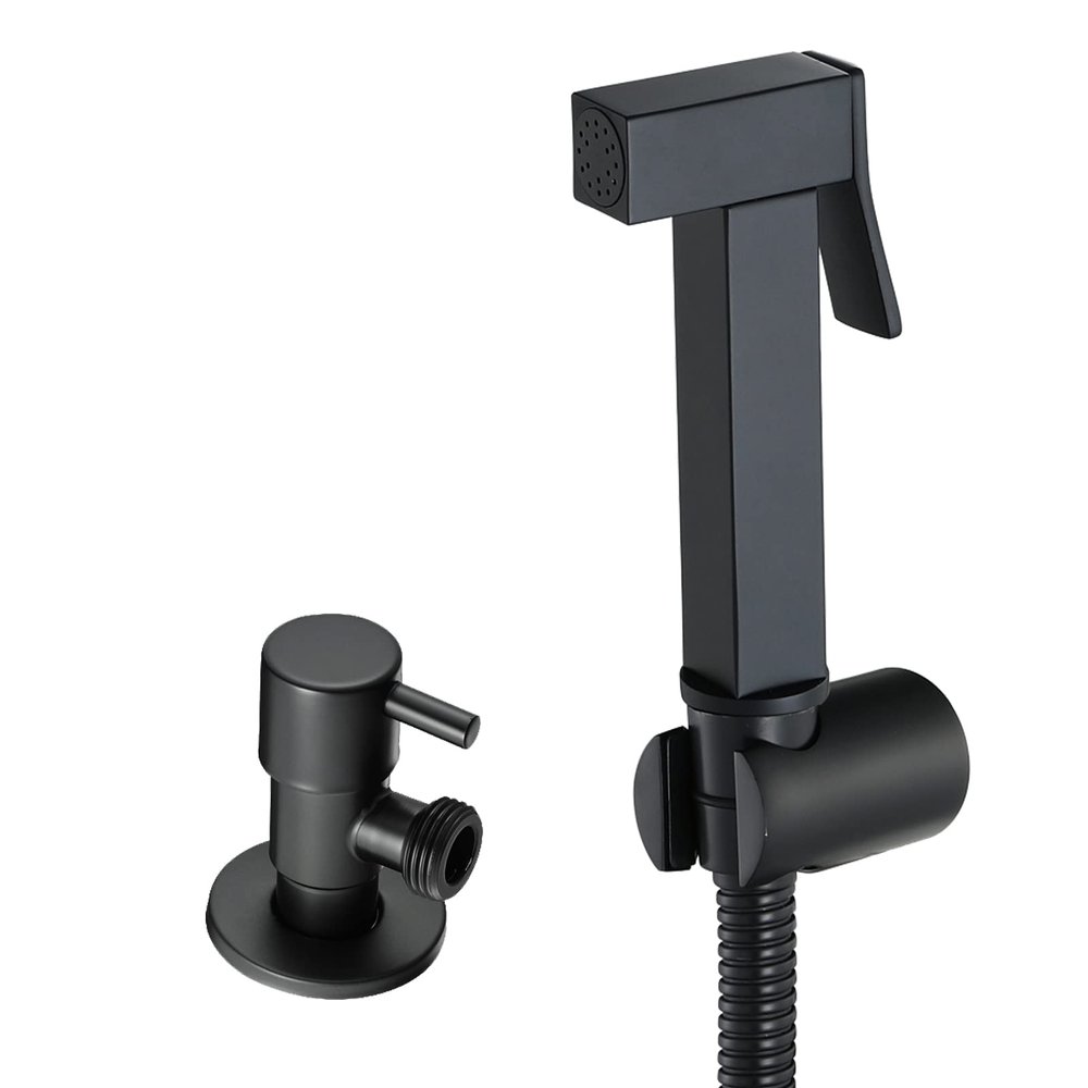 Handheld Bidet Sprayer for Toilet, Cold Water, Wall-Mounted, Brass, Chrome