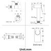 Handheld Bidet Sprayer for Toilet, Cold Water, Wall-Mounted, Brass, Chrome view 4