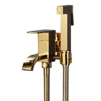 Handheld Bidet Sprayer for Toilet, Brass, Wall-Mounted, 1.5 m