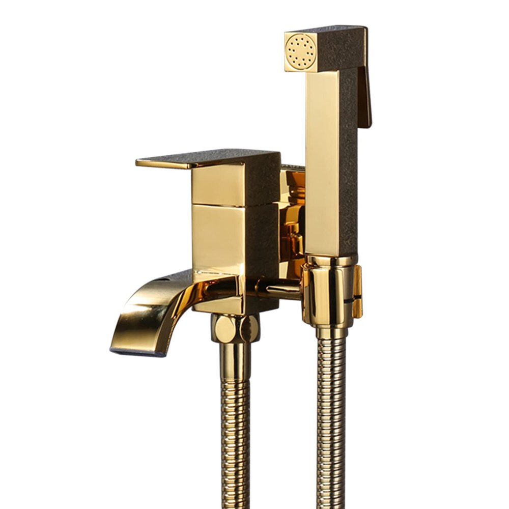 Handheld Bidet Sprayer for Toilet, Brass, Wall-Mounted, 1.5 m