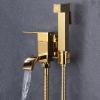Handheld Bidet Sprayer for Toilet, Brass, Wall-Mounted, 1.5 m view 3