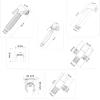 Bidet Sprayer Set for Toilet, Rose Gold, Single-Handle Bidet Faucet Sprayer, Wall-Mounted, Cold Water, Single-Hole Bathroom Bidet Shower, Double Function view 2