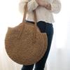Round Straw Beach Bag view 4