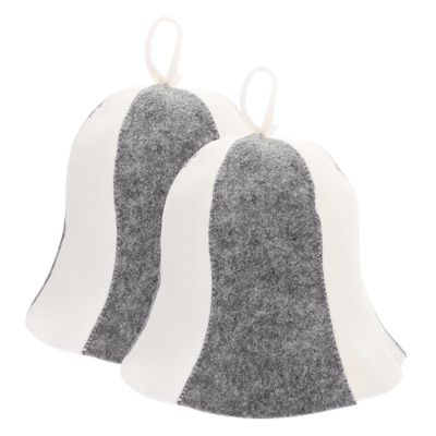 Happyyami Felt Sauna Hats for Women, Breathable and Versatile, Easy to Store, Simple Design, 2 Pieces, Random Color