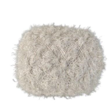 3-Piece Soft Plush Wool-Acrylic Fancy Loop Yarn for Knitting, Crochet, and Weaving, Solid Color (Color: 17)