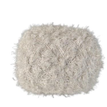 3-Piece Soft Plush Wool-Acrylic Fancy Loop Yarn for Knitting, Crochet, and Weaving, Solid Color (Color: 17)