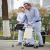 HXRLSIPO Multifunctional Four-Legged Walking Aid with Seat view 2