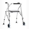 Walking Aid, Four-Wheeled Walker for Older Adults with Seat, Foldable, Telescopic Four-Leg Walking Aid, Gift view 1