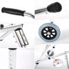 Walking Aid, Four-Wheeled Walker for Older Adults with Seat, Foldable, Telescopic Four-Leg Walking Aid, Gift view 4