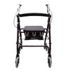 HXRLSIPO Lightweight Foldable 4-Wheel Rollator Walker with Seat and Backrest view 2