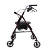 HXRLSIPO Lightweight Foldable 4-Wheel Rollator Walker with Seat and Backrest view 3