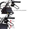 HXRLSIPO Lightweight Foldable 4-Wheel Rollator Walker with Seat and Backrest view 4