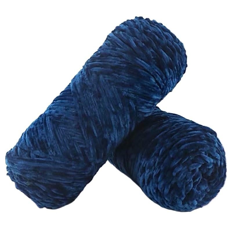 100 g Velvet Yarn, Plush Chenille Yarn for Crochet and Knitting (Color 30)