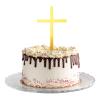 URROMA Cupcake Toppers with Gold Cross, 20 Pieces view 1