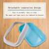 Cat Litter Box, Open Design with Removable Semi-Enclosed Cover, Easy to Clean, Blue view 4