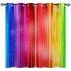 ANHOPE Colorful Rainbow Line Blackout Thermal Curtains with Grommets, 2-Piece Set, 72 x 55 in view 2