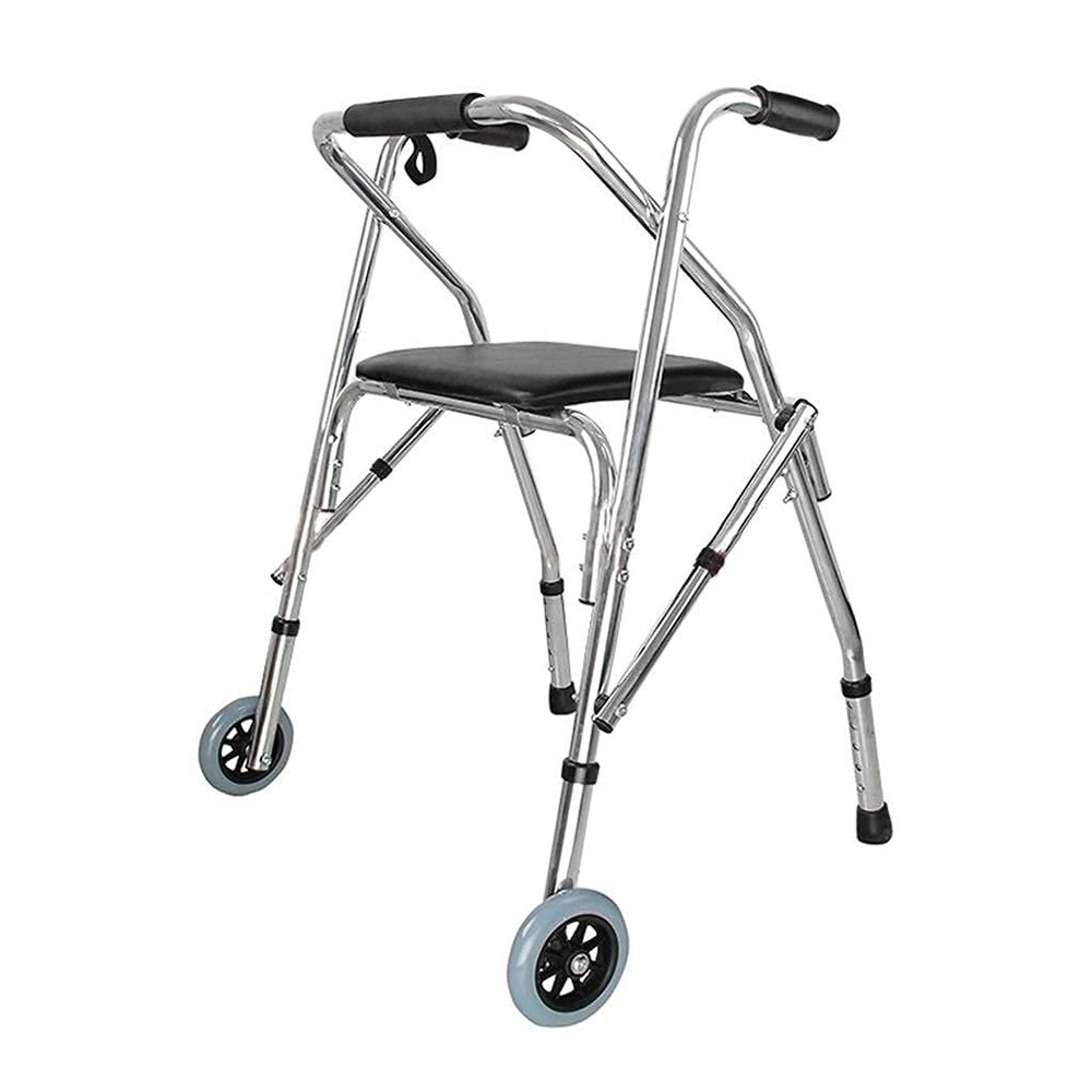 HXRLSIPO Adjustable Folding Aluminum Walker