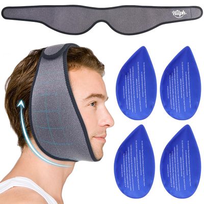 Hilph Reusable Facial Ice Pack Head Wrap for Wisdom Teeth