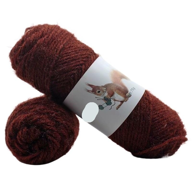 75 g Soft, Long Squirrel Cashmere Yarn, Fine Worsted Hand-Knitting Yarn for Sweaters and Scarves (Color: 1 pc 24)