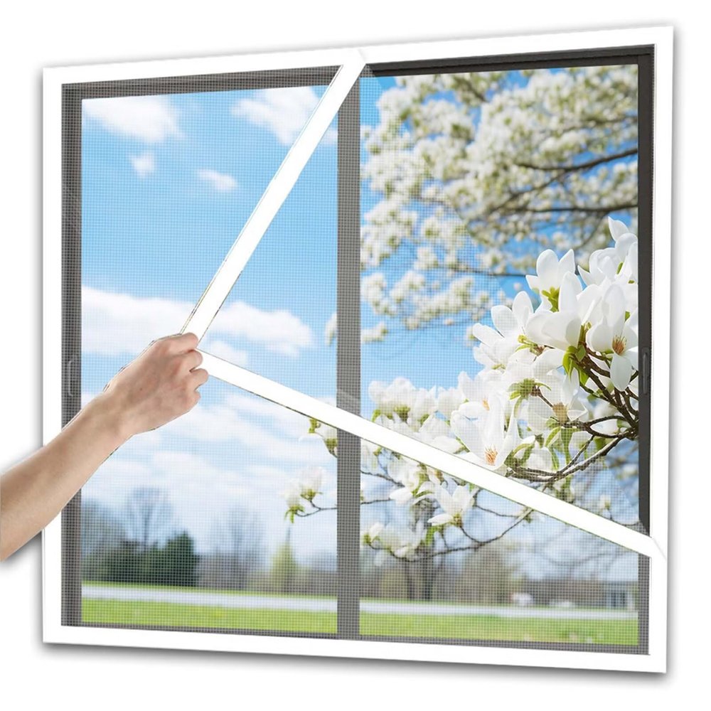 Self-Adhesive Window Insect Screen, 100 x 180 cm