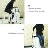 Folding Aluminum Rollator Walker with Basket, Height-Adjustable view 3