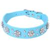 Rhinestone Dog Collar - Diamante Leather Pet Necklace view 1