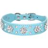 Rhinestone Dog Collar - Diamante Leather Pet Necklace view 2