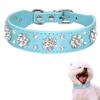 Rhinestone Dog Collar - Diamante Leather Pet Necklace view 4