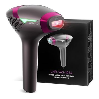 DermRays 1064nm Diode Laser Hair Removal for Women and Men, Skin Tones 1–6, Ice Cooling, Large-Area Face and Body Hair Removal